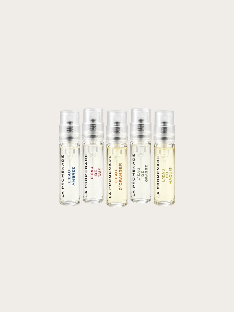 Coffret découverte – 5 échantillons d’eaux de parfum 2 mL