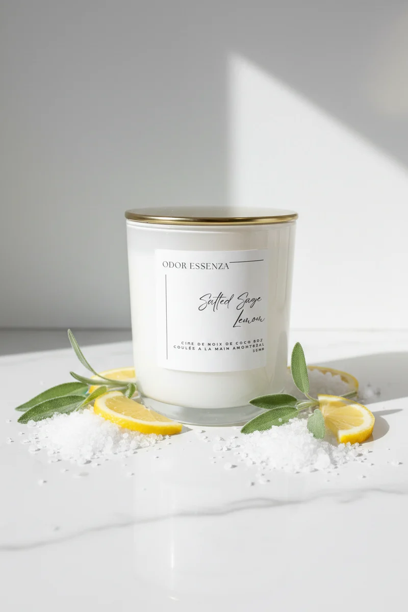 Salted Sage Lemon Bougie parfumée