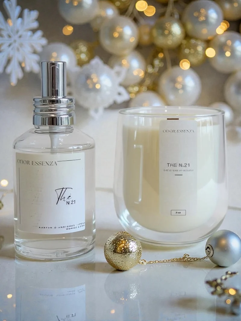Coffret cadeaux Thé n.21 Bougie parfumée. & Parfum Ambiance