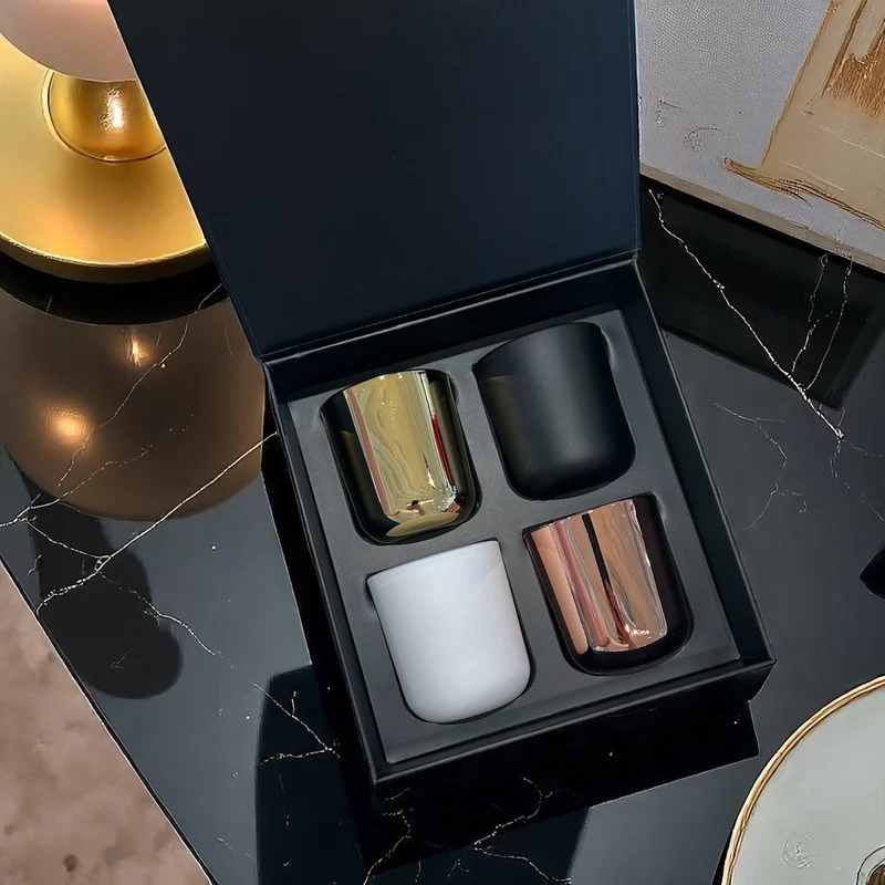 Coffret Cadeau Luxe – Collection Signature (4 bougies 2.5 oz)