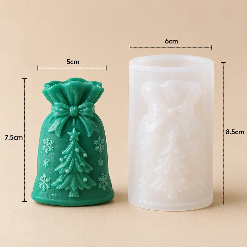 Stampo in Silicone Sacco Regalo con Albero