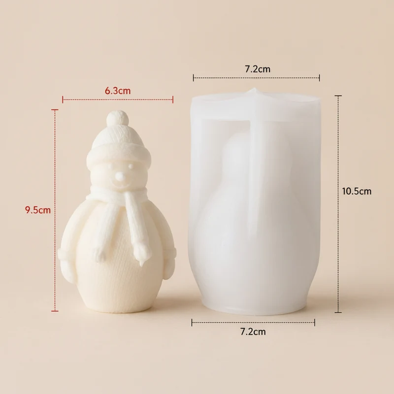 Stampo in Silicone Pupazzo di Neve