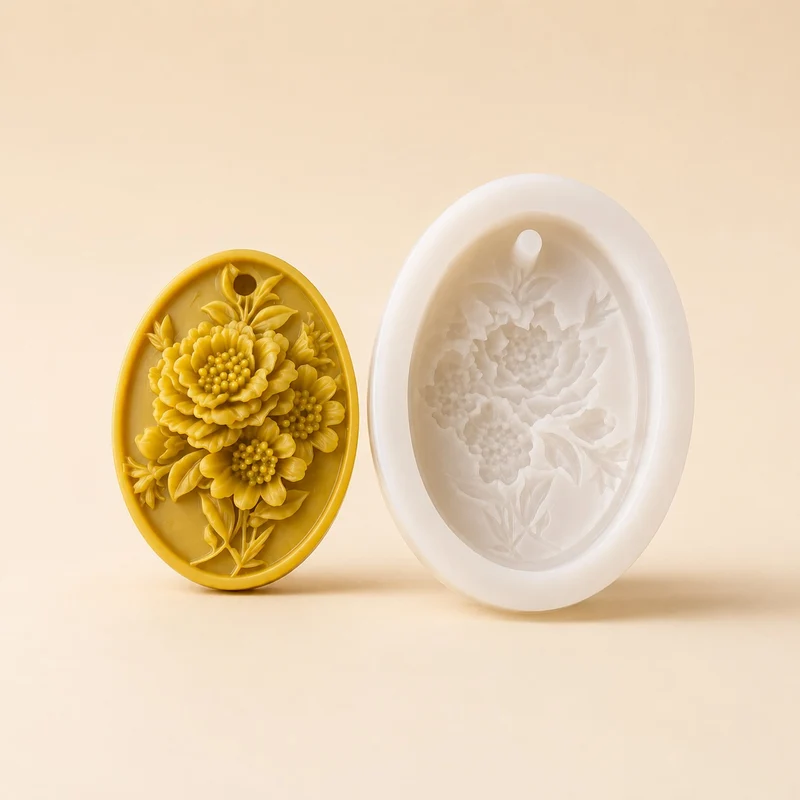 Stampo in Silicone Profuma Armadi Floreale