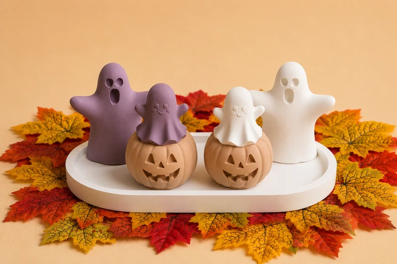 Stampo in Silicone Zucca con Fantasmino