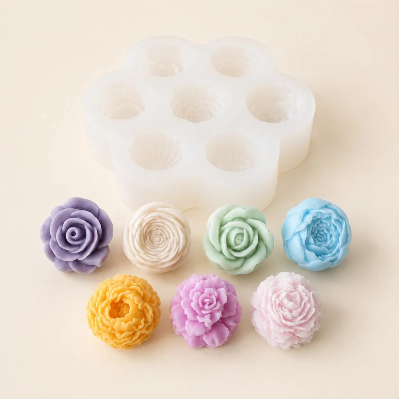 Stampo in Silicone Fiori Assortiti