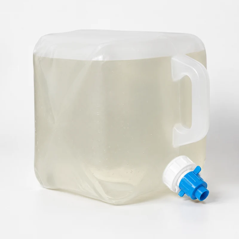 Tanica pieghevole 10 litri per acqua con rubinetto