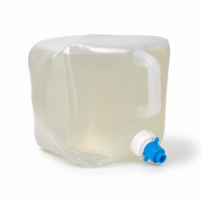 Tanica pieghevole 10 litri per acqua con rubinetto