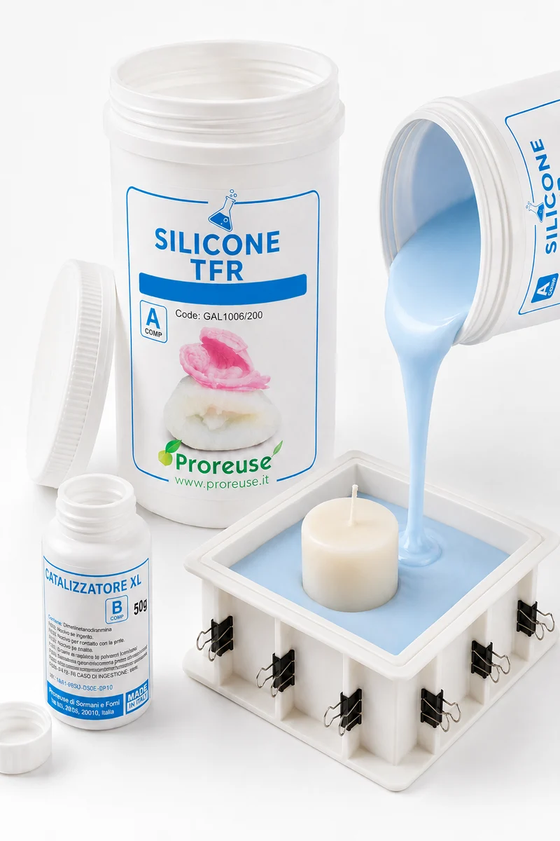 Gomma siliconica liquida per stampi per candele – TFR - 1 Kg