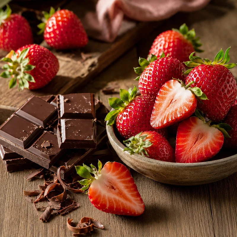 Fraise chocolat - Parfum pour bougie