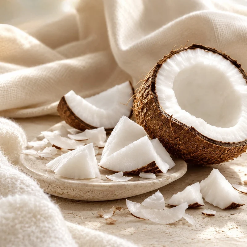 Musc blanc et coco - Parfum pour bougie