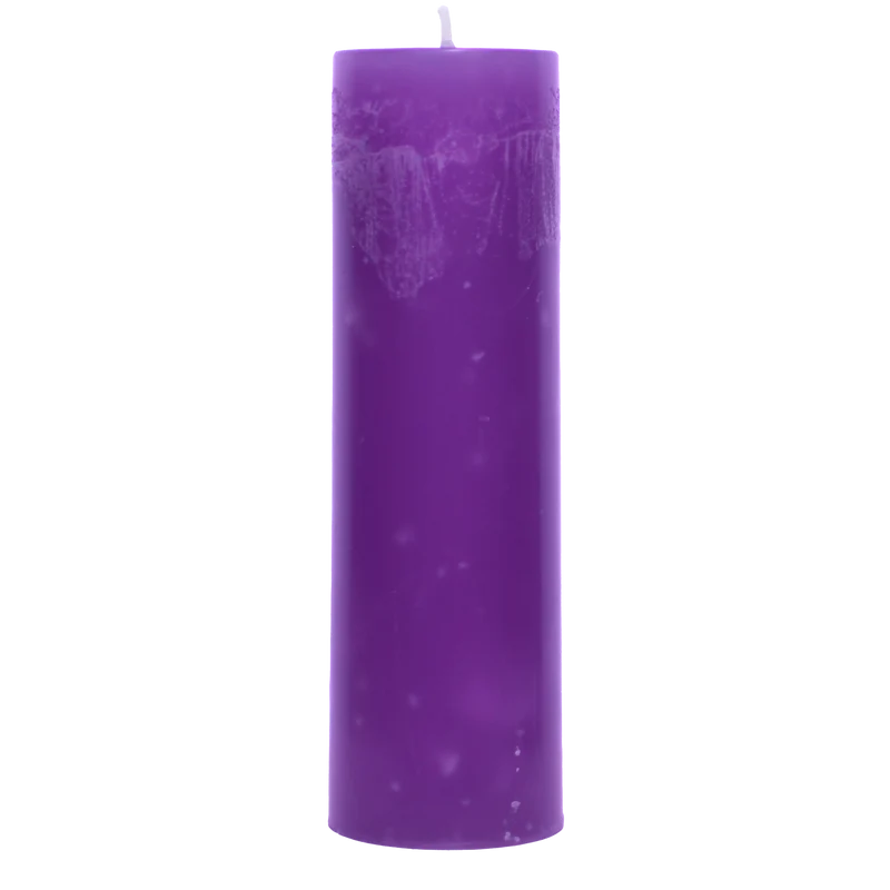 Bougie déco violet