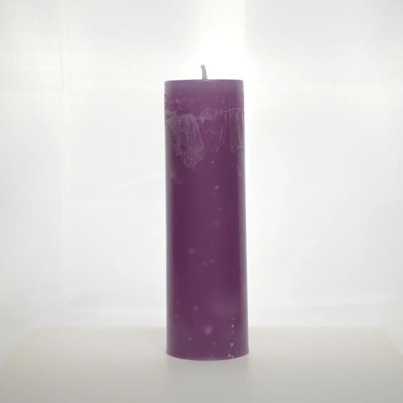 Bougie déco violet