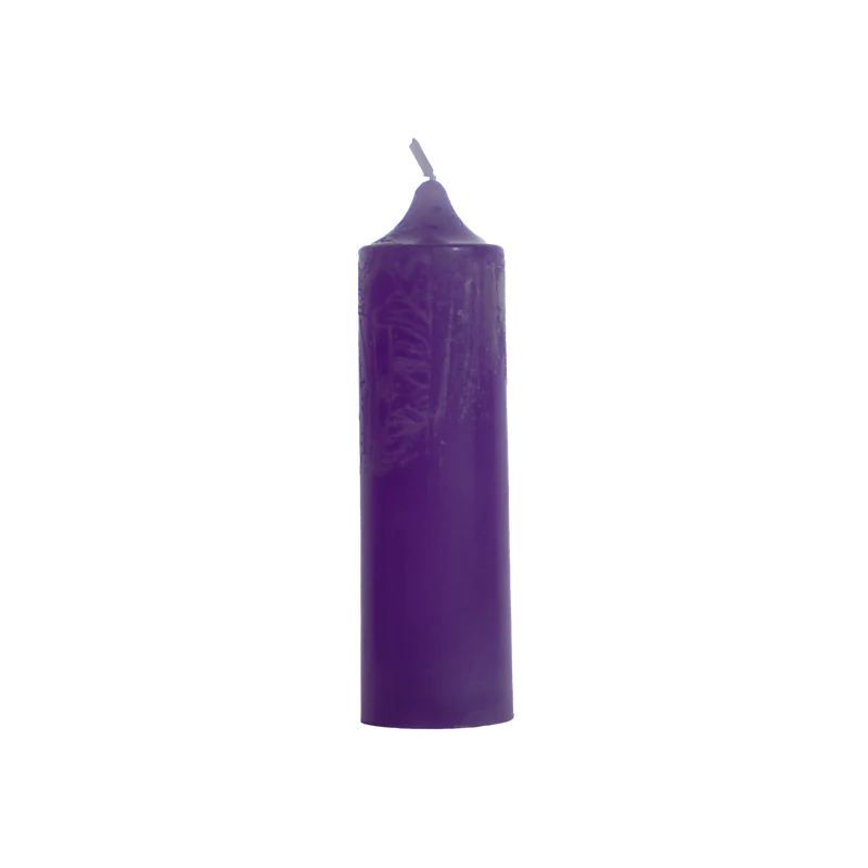 Bougie déco violet