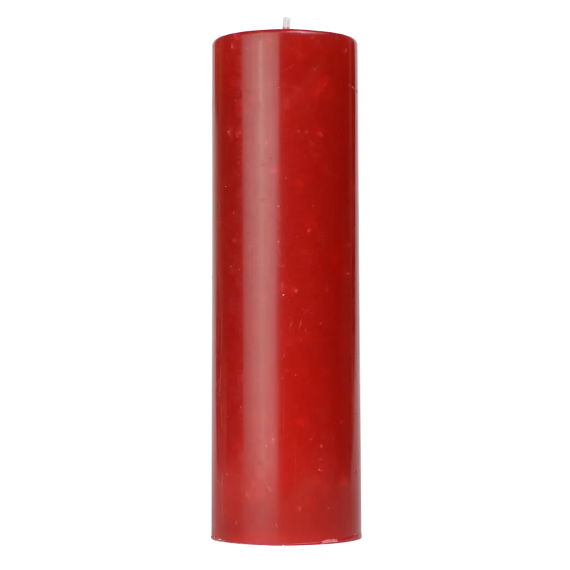 Bougie déco rouge