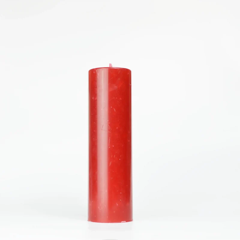 Bougie déco rouge