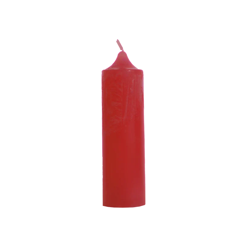 Bougie déco rouge