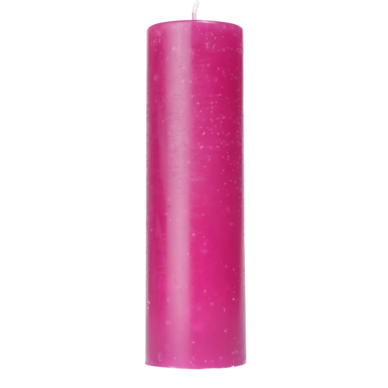 Bougie déco rose