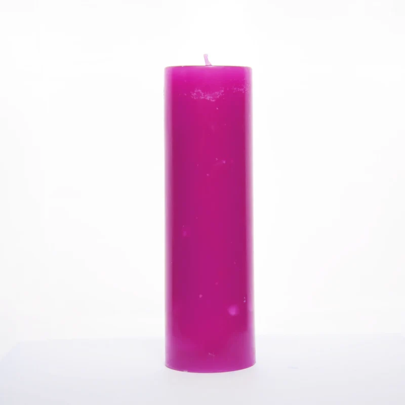 Bougie déco rose