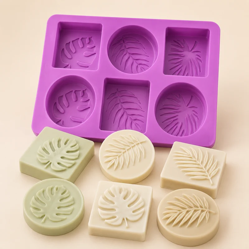Stampo in Silicone Foglie Tropicali