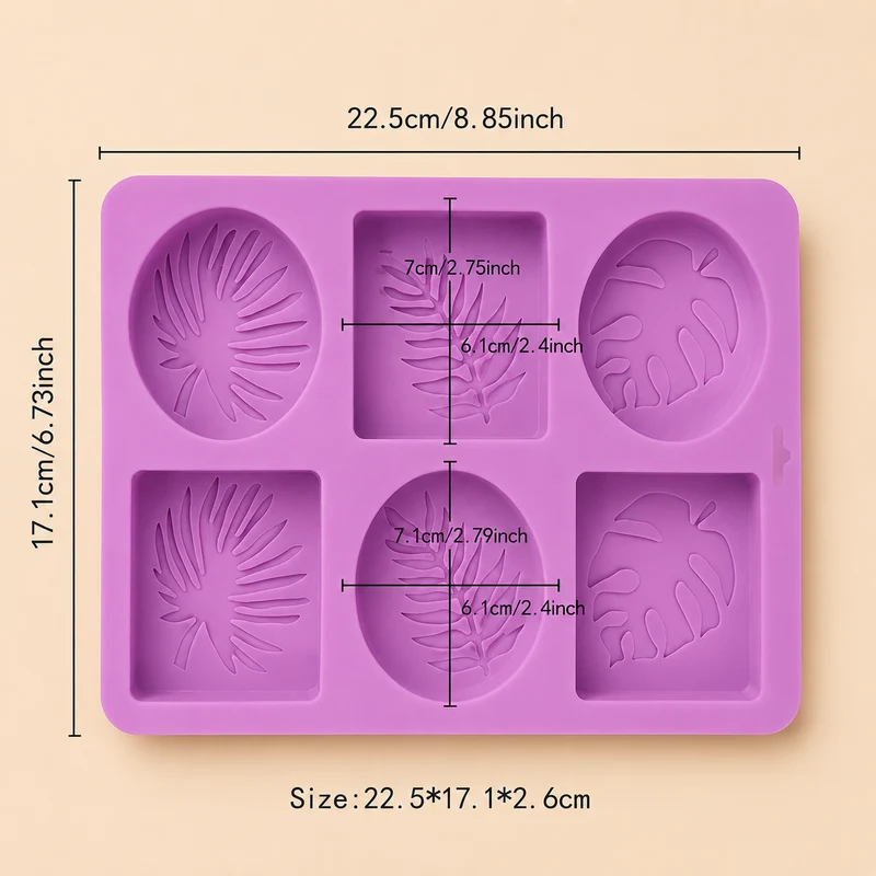 Stampo in Silicone Foglie Tropicali