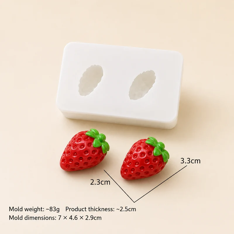 Stampo in Silicone Fragole