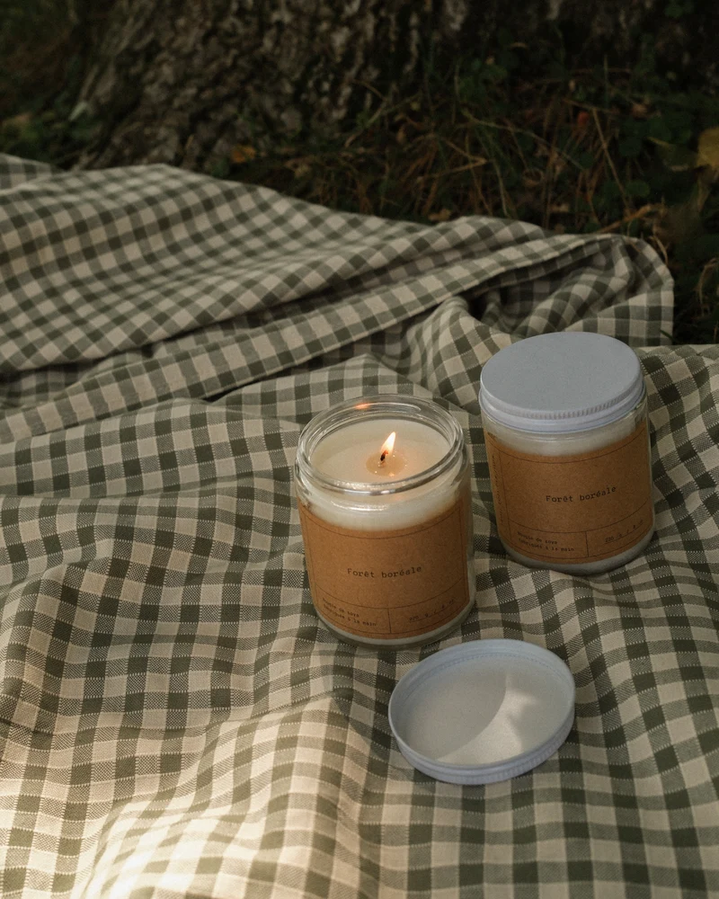 Bougie de soya — Forêt boréale — 8 oz (50 heures)