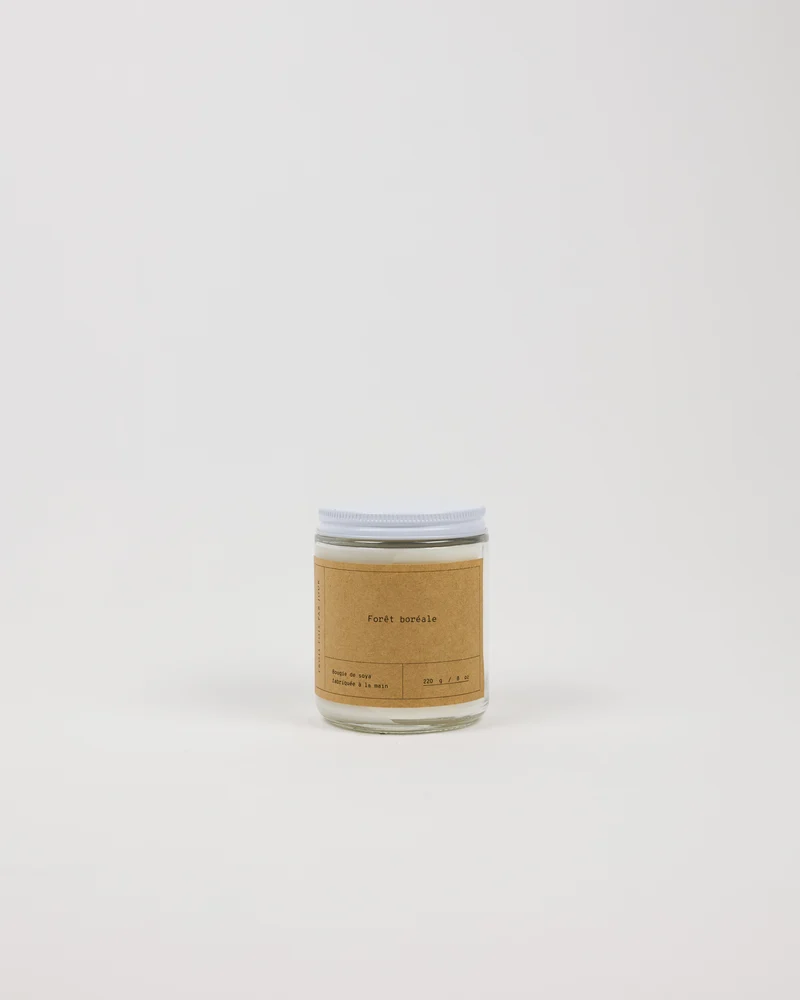 Bougie de soya — Forêt boréale — 8 oz (50 heures)