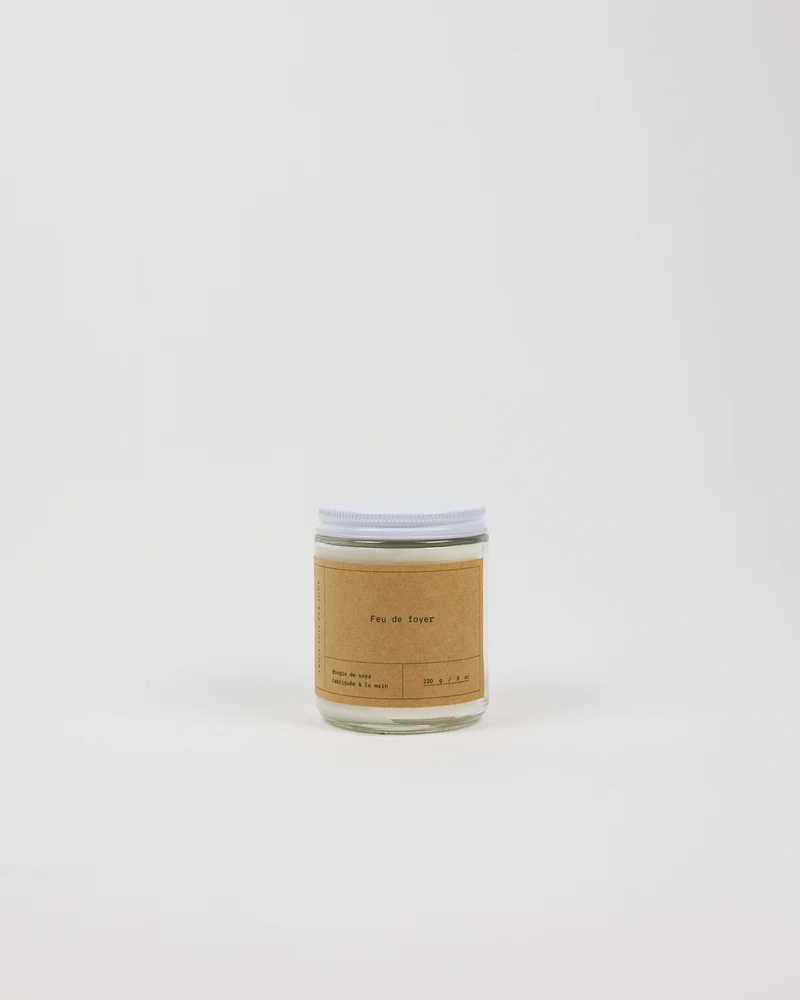 Bougie de soya — Feu de foyer — 8 oz (50 heures)