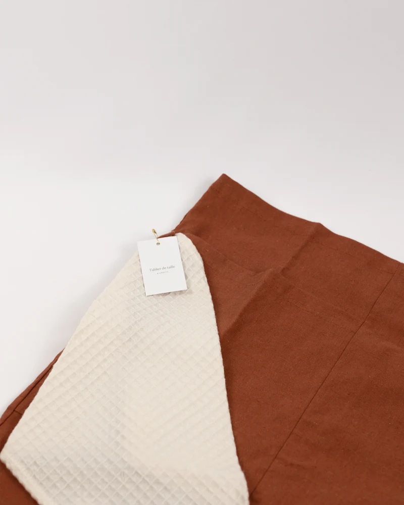 Tablier de taille en lin — Rouille
