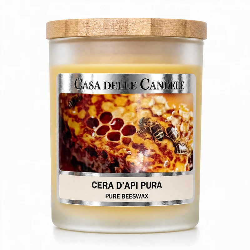 Candela in cera d’Api naturale
