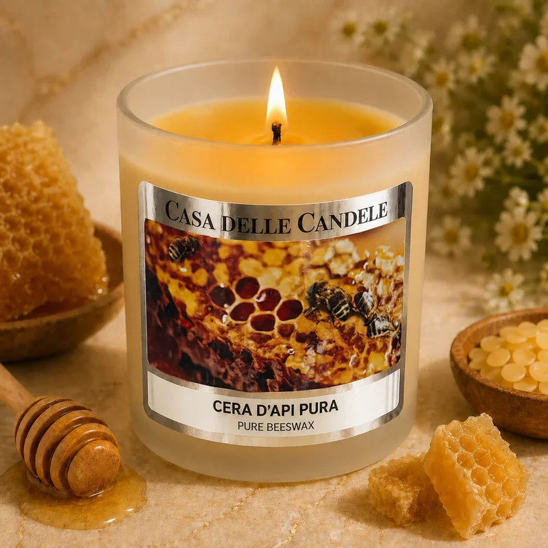 Candela in cera d’Api naturale