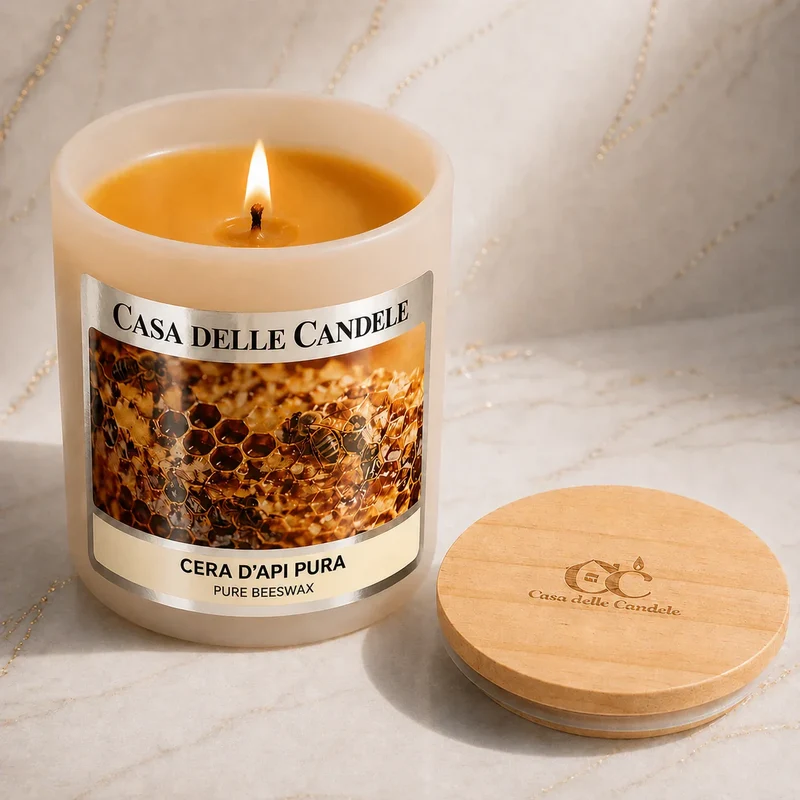 Candela in cera d’Api naturale