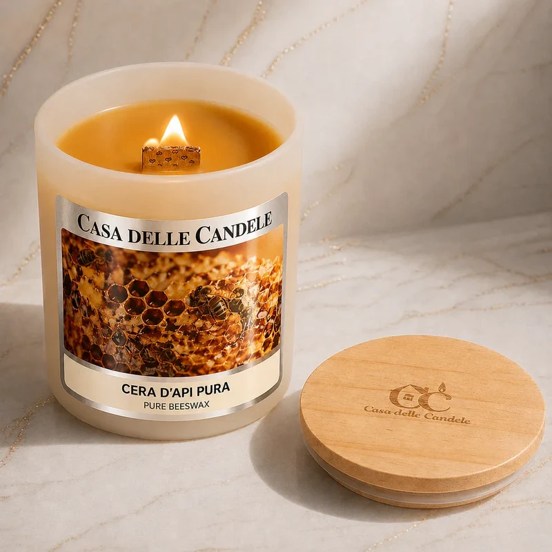 Candela in cera d’Api naturale