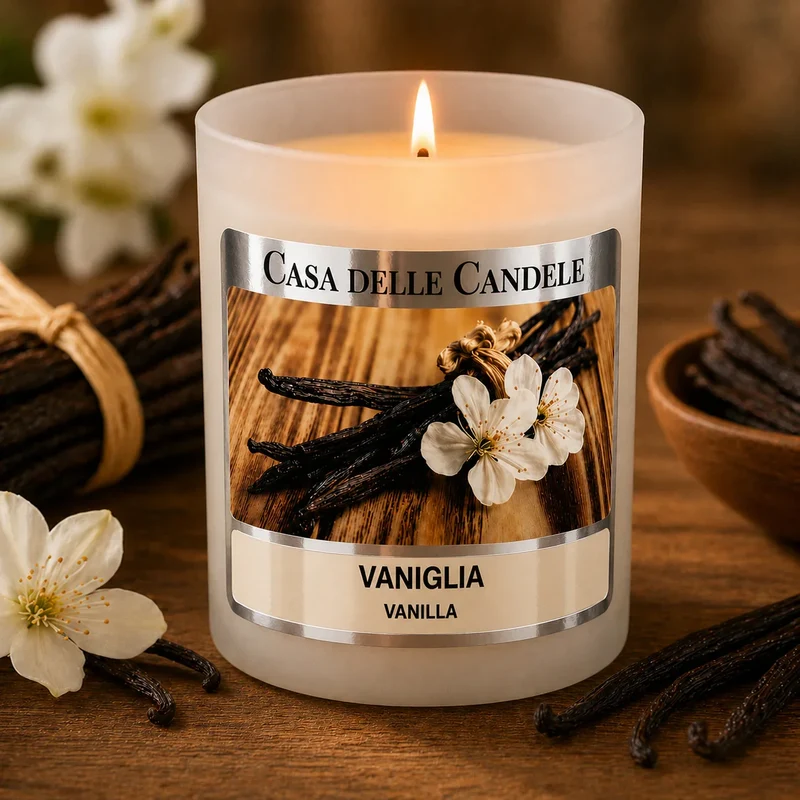 Candela alla Vaniglia in cera di soia