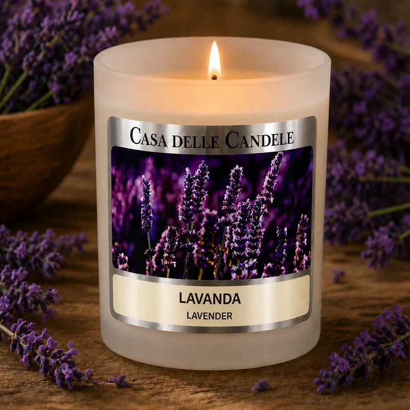 Candela alla Lavanda in cera di soia