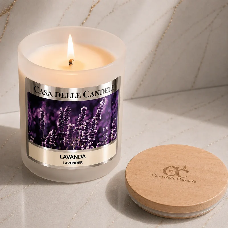 Candela alla Lavanda in cera di soia