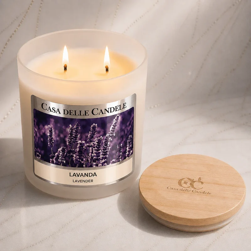 Candela alla Lavanda in cera di soia
