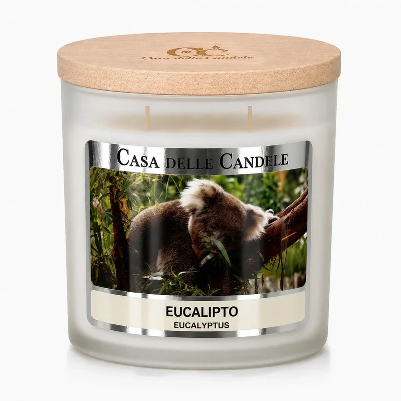 Candela all’Eucalipto in cera di soia