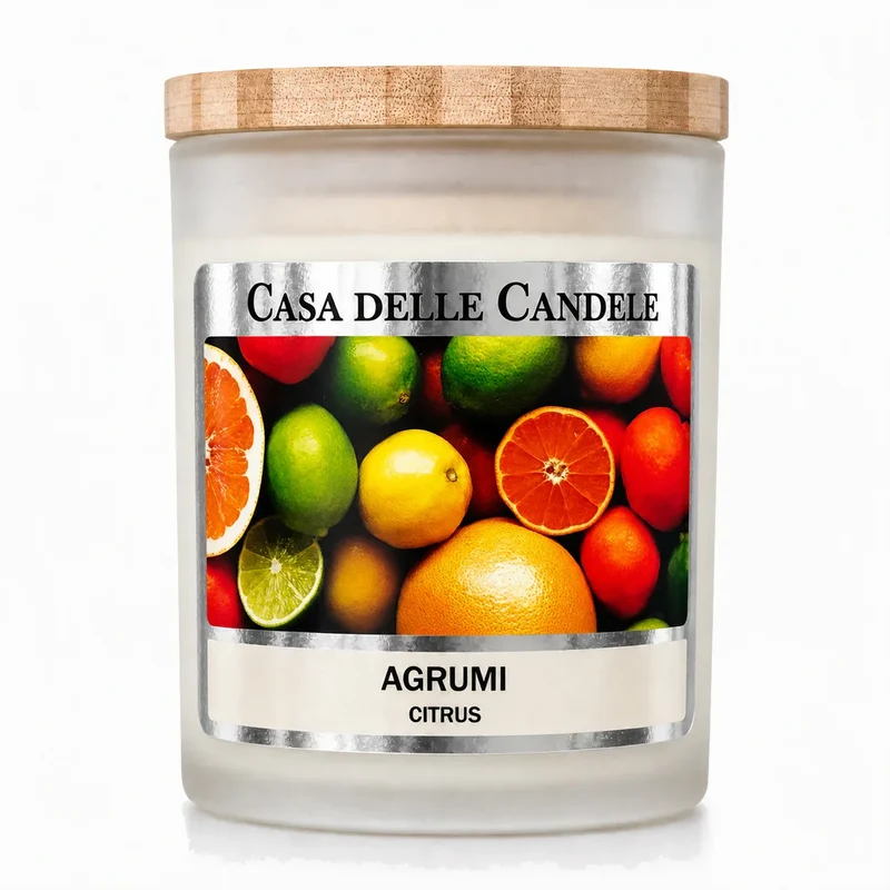Candela agli Agrumi in cera di soia