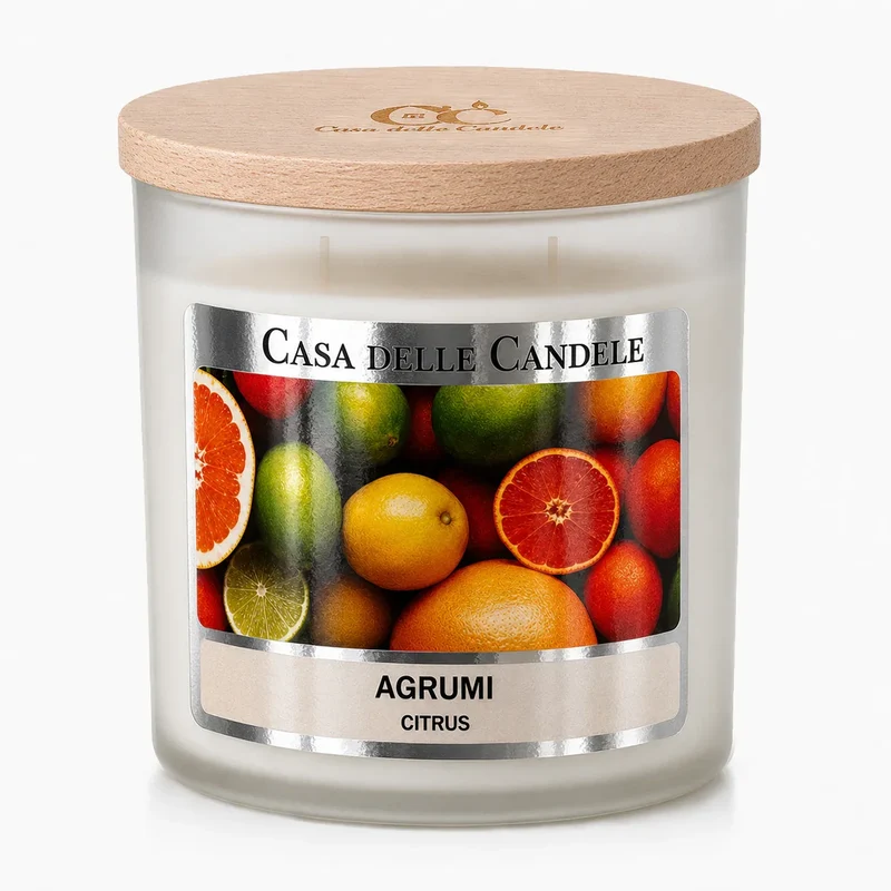 Candela agli Agrumi in cera di soia