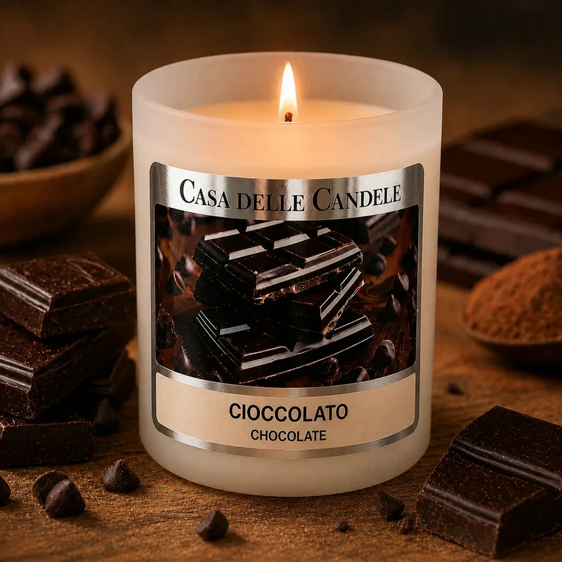 Candela al Cioccolato in cera di soia