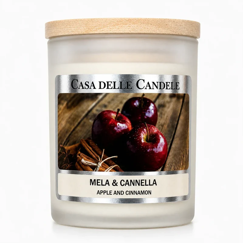 Candela Mela & Cannella in cera di soia
