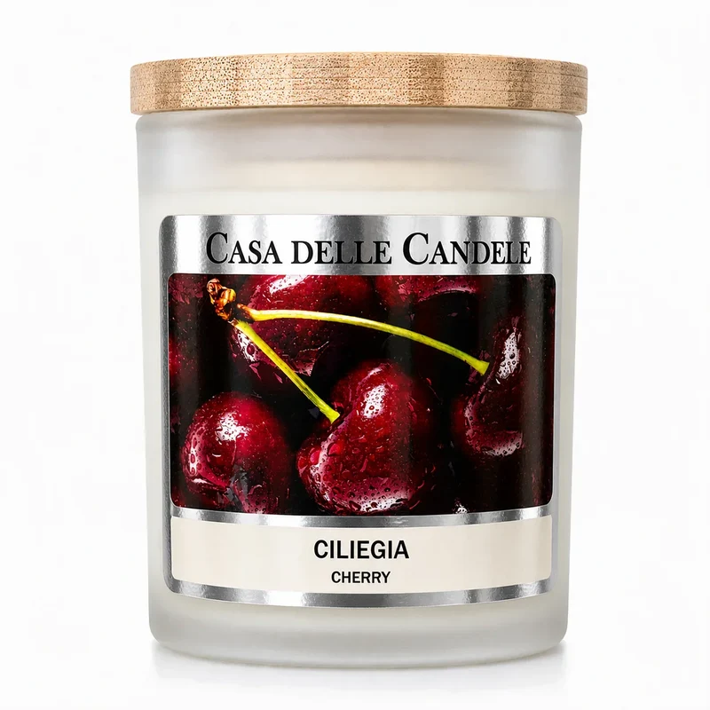 Candela alla Ciliegia in cera di soia