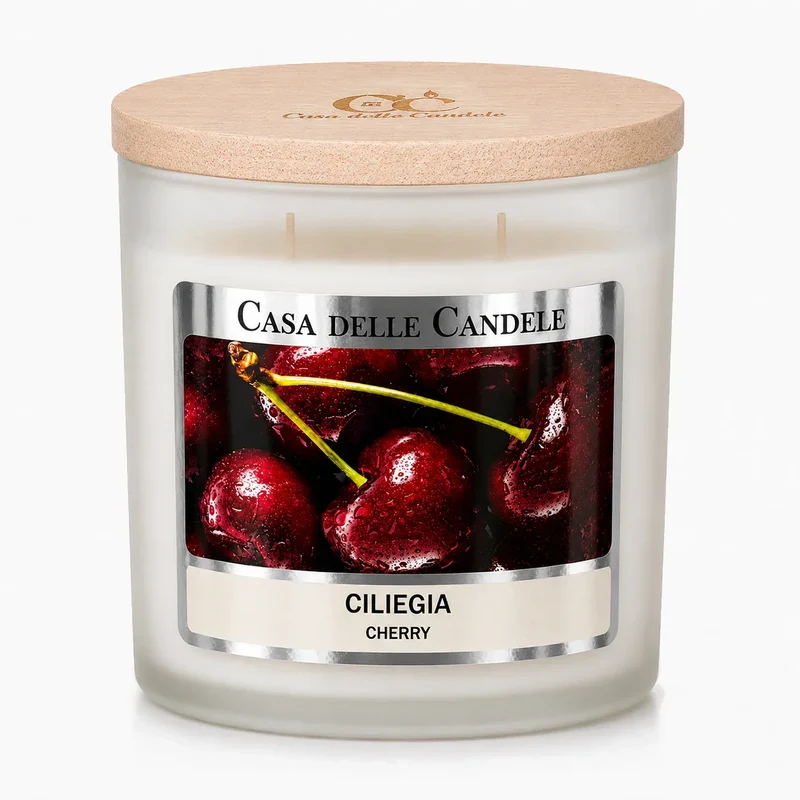 Candela alla Ciliegia in cera di soia