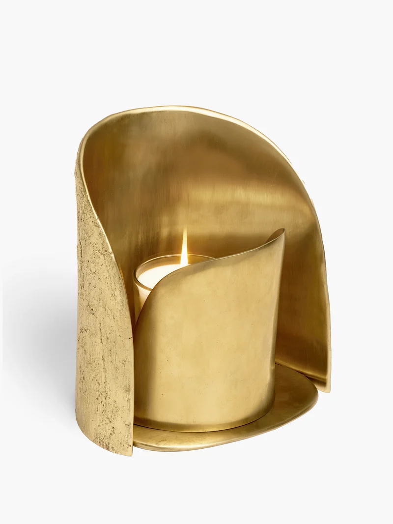 Réflecteur de lumière en bronze - Pour bougies classiques et moyen modèle