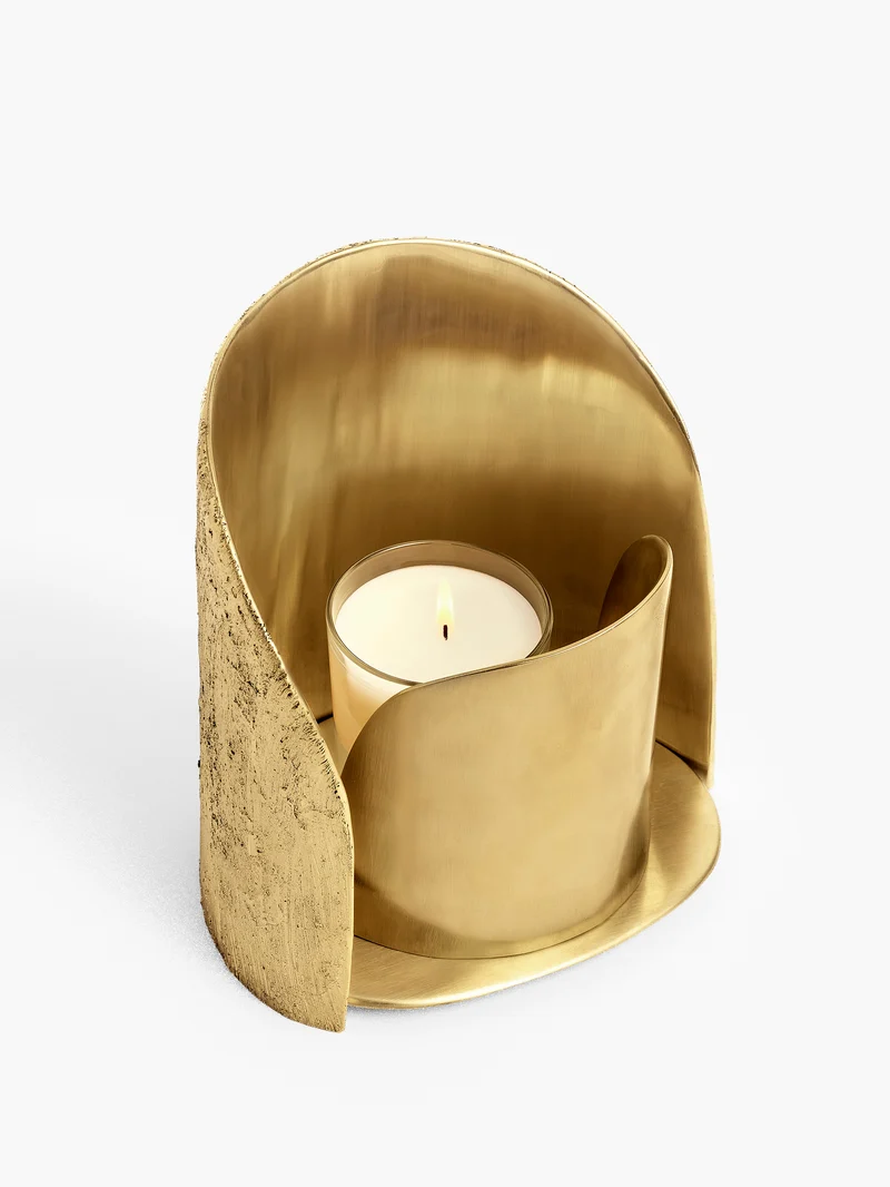 Réflecteur de lumière en bronze - Pour bougies classiques et moyen modèle