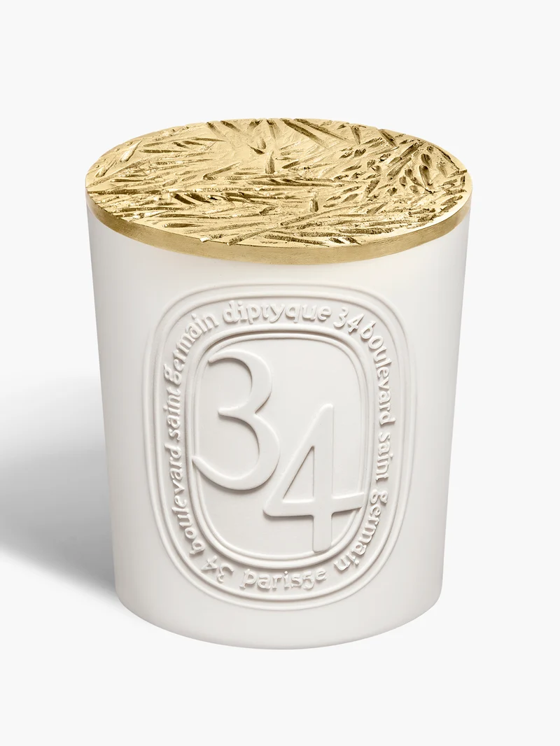 Couvercle de bougie Feuillage Bronze - Pour grandes bougies