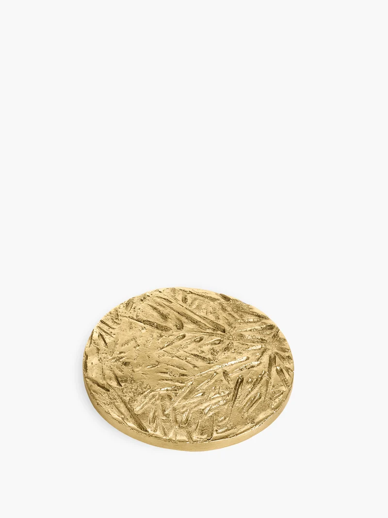 Couvercle pour bougie Feuillage Bronze - Pour bougies moyen modèle