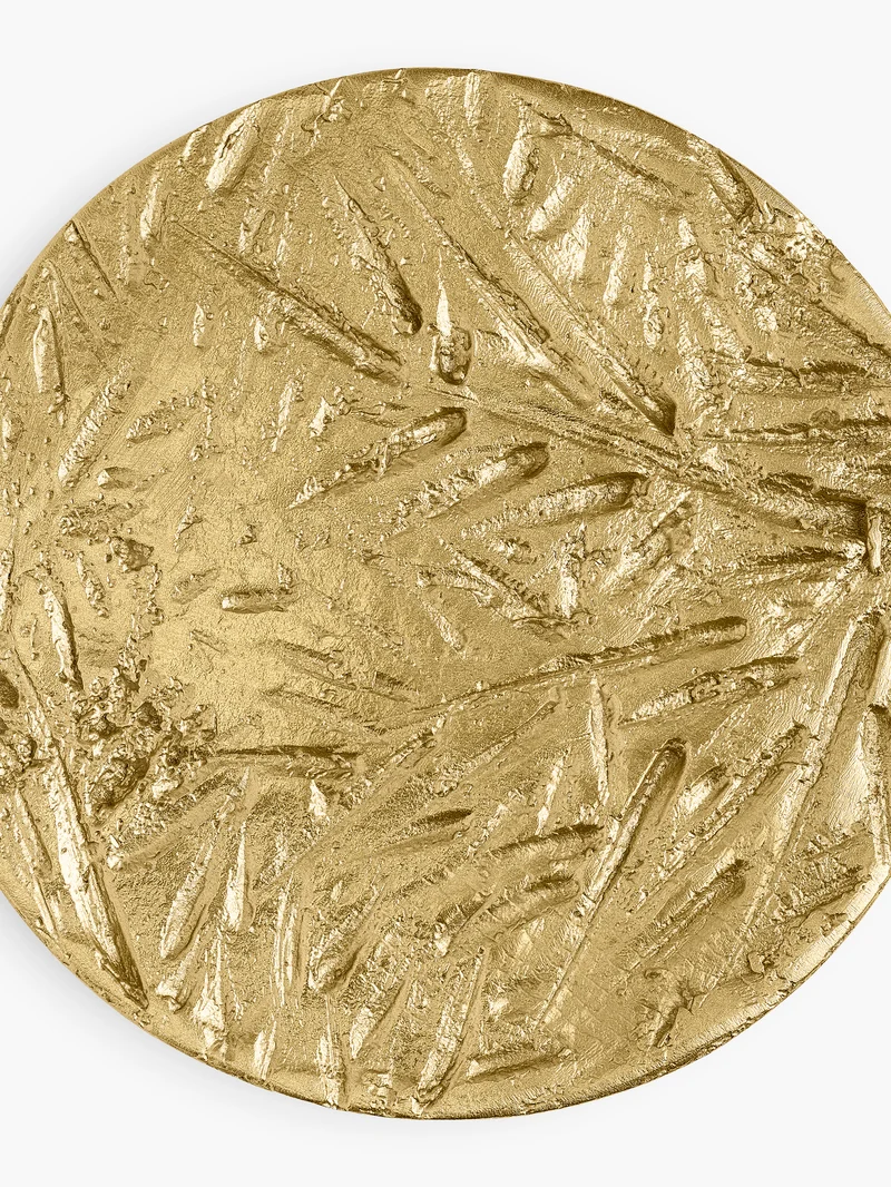 Couvercle pour bougie Feuillage Bronze - Pour bougies moyen modèle