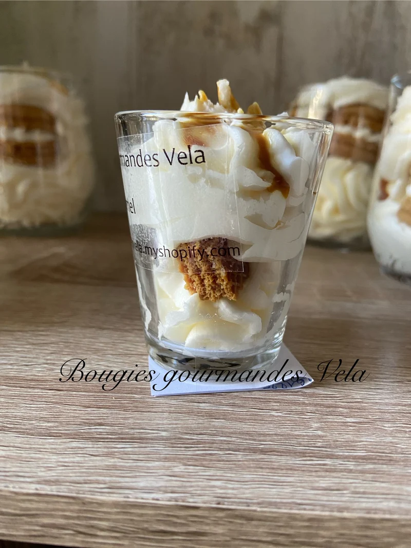Coffret 2 bougies gourmandes parfum fruits rouges parfum caramel Bougie chantilly Bougie artisanale Bougie végétale Idée cadeau